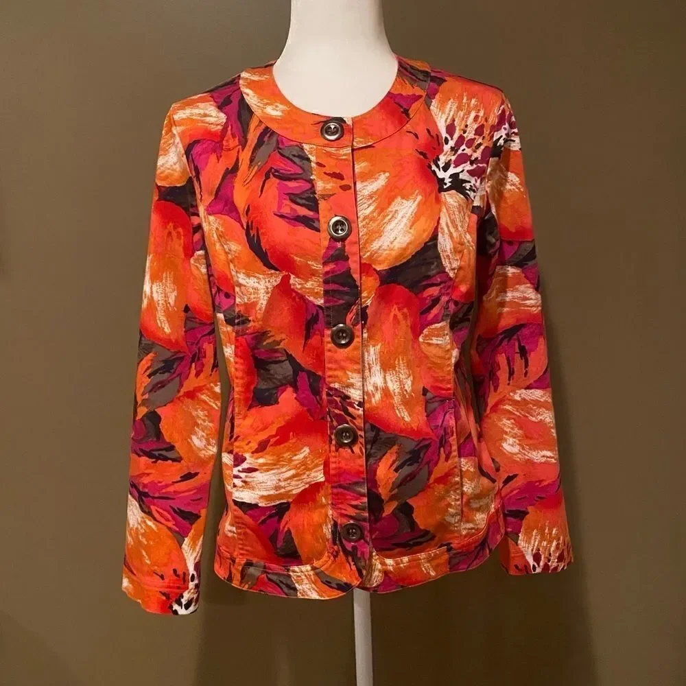 Chico’s Additions Jacket Size 1 Medium - Picture 2 of 12